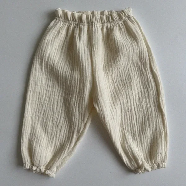 Boys and Girls' Summer New Floral Bloomers Organic Cotton Baby Pants Baby Loose Casual Pants Korean Version Mosquito Proof Pants - Image 7