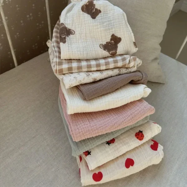 Boys and Girls' Summer New Floral Bloomers Organic Cotton Baby Pants Baby Loose Casual Pants Korean Version Mosquito Proof Pants - Image 6
