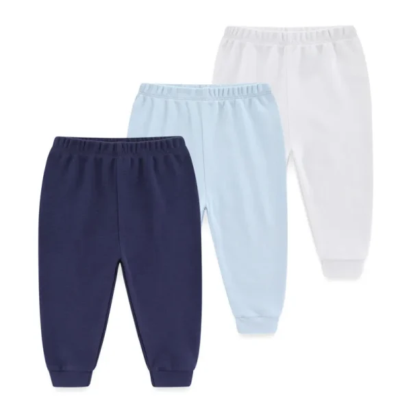 Kiddiezoom Unisex 3 PCS Baby Boy Girl Pants Sets Soft Cotton Infants Bottoms 0-24M Newborn Leggings - Image 12