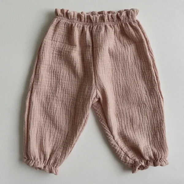 Boys and Girls' Summer New Floral Bloomers Organic Cotton Baby Pants Baby Loose Casual Pants Korean Version Mosquito Proof Pants - Image 15