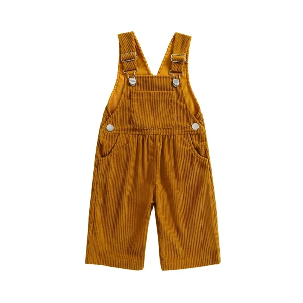 2024-07-18 Lioraitiin 3-24M Baby Girl Summer Overalls Infant Wide Leg Solid Color Jumpsuit Front Pocket Suspender Pants Outfits - Image 7
