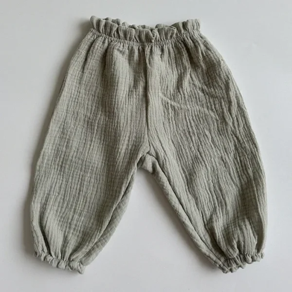 Boys and Girls' Summer New Floral Bloomers Organic Cotton Baby Pants Baby Loose Casual Pants Korean Version Mosquito Proof Pants - Image 8