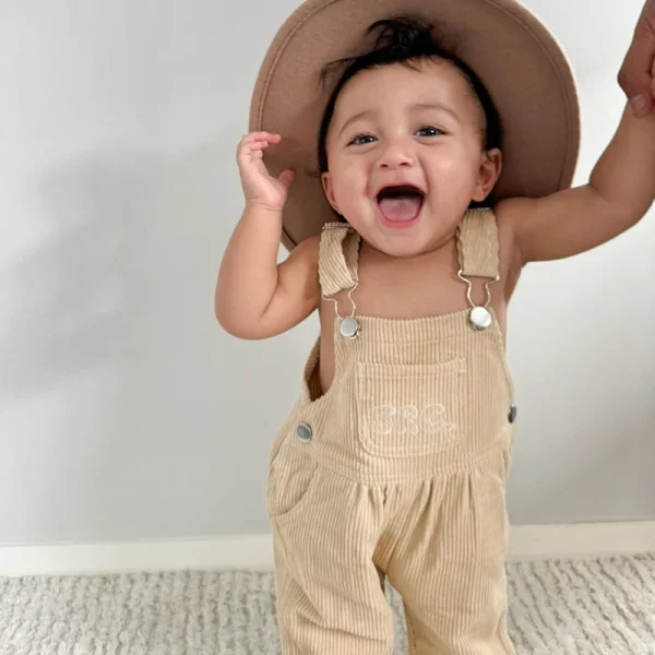 2024-07-18 Lioraitiin 3-24M Baby Girl Summer Overalls Infant Wide Leg Solid Color Jumpsuit Front Pocket Suspender Pants Outfits - Image 6