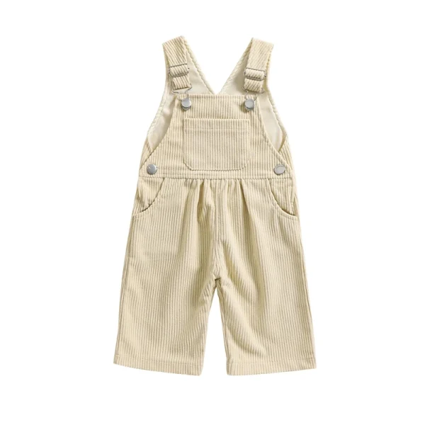 2024-07-18 Lioraitiin 3-24M Baby Girl Summer Overalls Infant Wide Leg Solid Color Jumpsuit Front Pocket Suspender Pants Outfits - Image 8