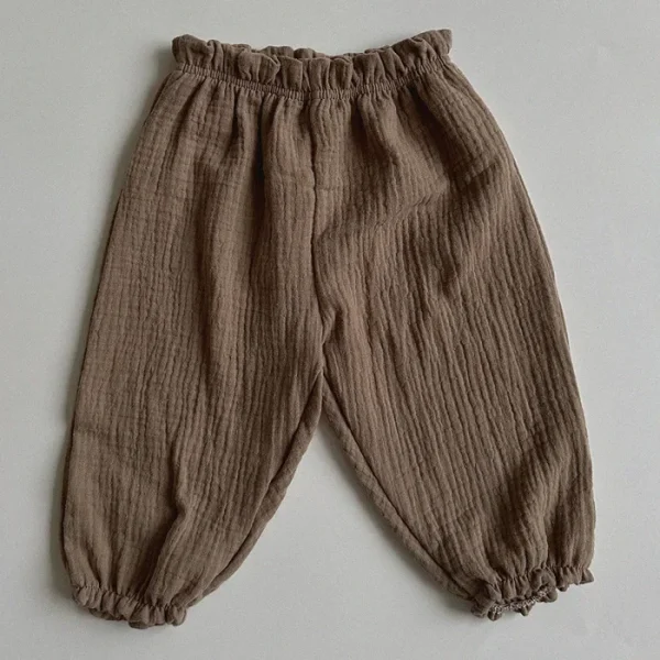 Boys and Girls' Summer New Floral Bloomers Organic Cotton Baby Pants Baby Loose Casual Pants Korean Version Mosquito Proof Pants - Image 13