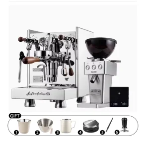 Coffee Machine CRM3035 Italian Concentration E61 Brewing Head, Semi-automatic Dual Boiler 15 Bar Vibration Pump
