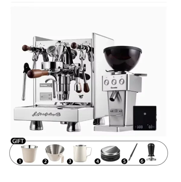 Coffee Machine CRM3035 Italian Concentration E61 Brewing Head, Semi-automatic Dual Boiler 15 Bar Vibration Pump
