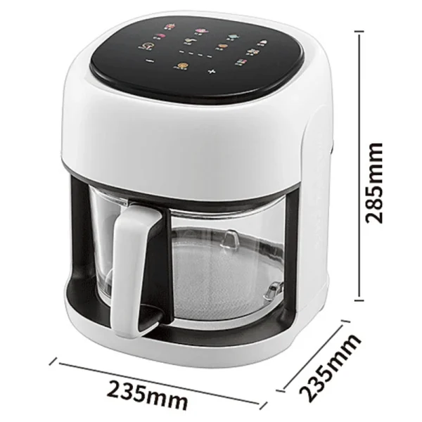 Smart Electric Air Fryer Large Capacity Convection Oven Deep Fryer Without Oil Kitchen 360°Baking Viewable Window Home Appliance - Image 6