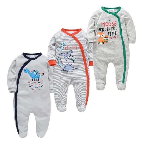 5PCS Honeyzone Baby Pyjamas Rompers Girl Boy Pijamas Bebe Fille Cotton Breathable Soft Ropa Bebe Newborn Sleepers Baby Pjiamas - Image 11