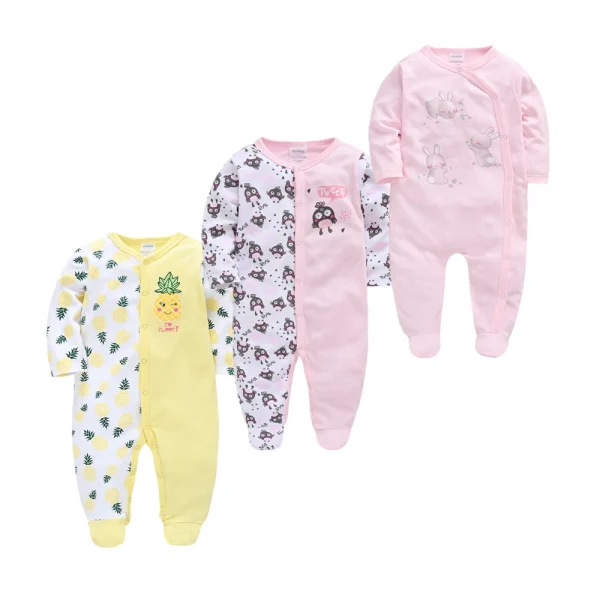 5PCS Honeyzone Baby Pyjamas Rompers Girl Boy Pijamas Bebe Fille Cotton Breathable Soft Ropa Bebe Newborn Sleepers Baby Pjiamas - Image 15