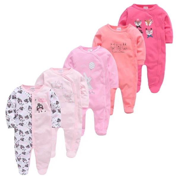 5PCS Honeyzone Baby Pyjamas Rompers Girl Boy Pijamas Bebe Fille Cotton Breathable Soft Ropa Bebe Newborn Sleepers Baby Pjiamas - Image 32