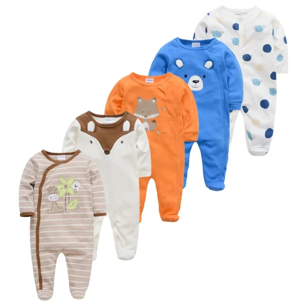 5PCS Honeyzone Baby Pyjamas Rompers Girl Boy Pijamas Bebe Fille Cotton Breathable Soft Ropa Bebe Newborn Sleepers Baby Pjiamas - Image 31