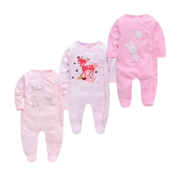 5PCS Honeyzone Baby Pyjamas Rompers Girl Boy Pijamas Bebe Fille Cotton Breathable Soft Ropa Bebe Newborn Sleepers Baby Pjiamas - Image 12