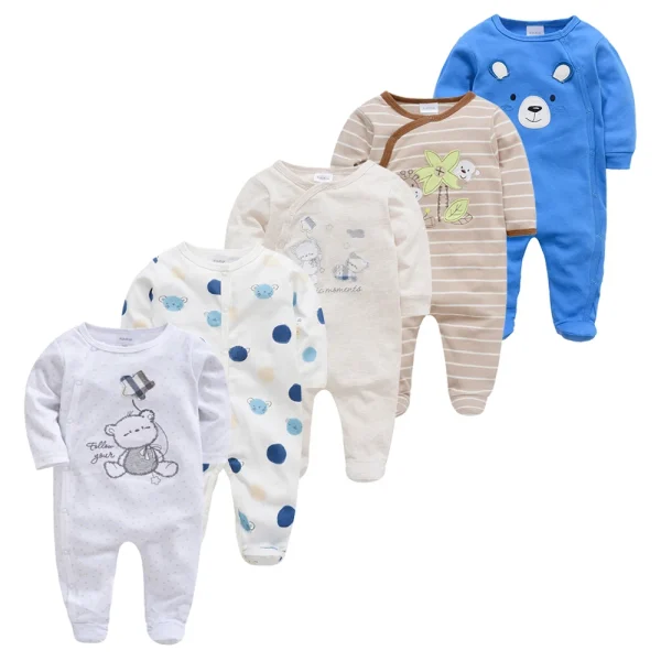 5PCS Honeyzone Baby Pyjamas Rompers Girl Boy Pijamas Bebe Fille Cotton Breathable Soft Ropa Bebe Newborn Sleepers Baby Pjiamas - Image 25