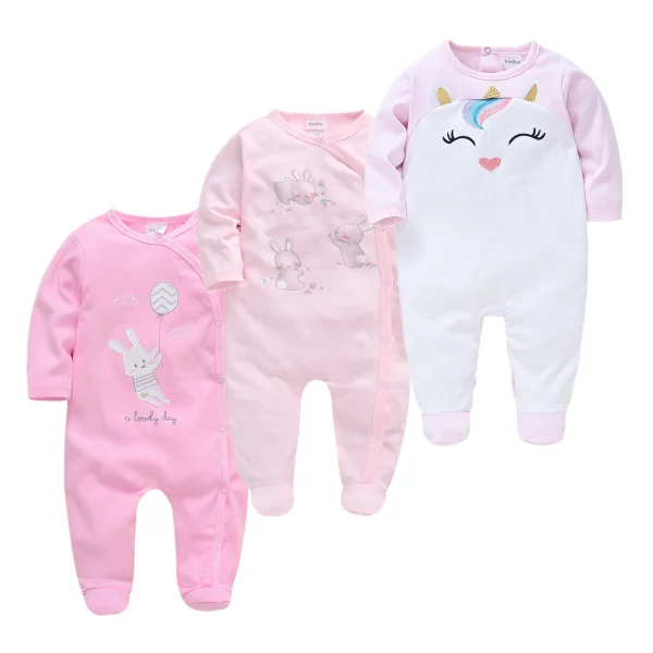 5PCS Honeyzone Baby Pyjamas Rompers Girl Boy Pijamas Bebe Fille Cotton Breathable Soft Ropa Bebe Newborn Sleepers Baby Pjiamas - Image 13