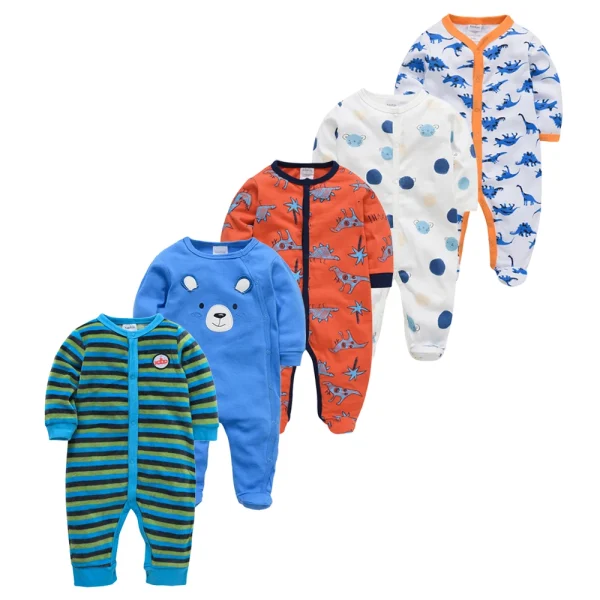 5PCS Honeyzone Baby Pyjamas Rompers Girl Boy Pijamas Bebe Fille Cotton Breathable Soft Ropa Bebe Newborn Sleepers Baby Pjiamas - Image 30