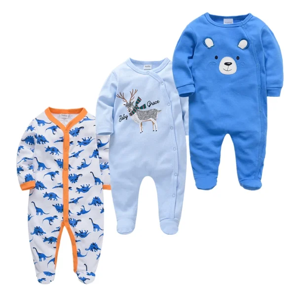 5PCS Honeyzone Baby Pyjamas Rompers Girl Boy Pijamas Bebe Fille Cotton Breathable Soft Ropa Bebe Newborn Sleepers Baby Pjiamas - Image 14