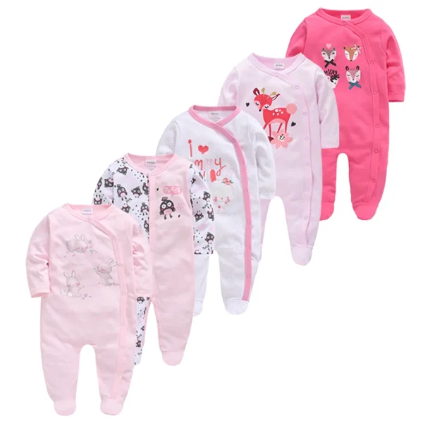 5PCS Honeyzone Baby Pyjamas Rompers Girl Boy Pijamas Bebe Fille Cotton Breathable Soft Ropa Bebe Newborn Sleepers Baby Pjiamas - Image 27