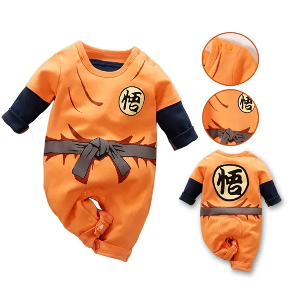 Baby Anime Clothes Vegeta Rompers Newborn Kuririn Roshi Training Outfit Infant Kids Halloween Cartoon Cosplay Costume Jumpsuit - Image 8