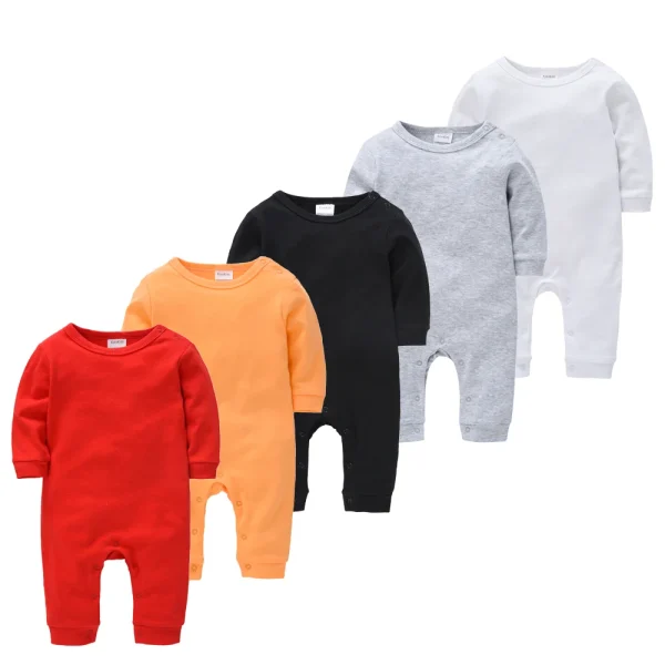 5PCS Honeyzone Baby Pyjamas Rompers Girl Boy Pijamas Bebe Fille Cotton Breathable Soft Ropa Bebe Newborn Sleepers Baby Pjiamas - Image 17