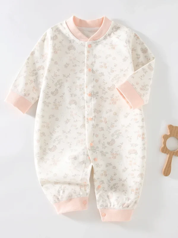 Autumn Baby Clothes Newbron Spring 100 Cotton Underwear Newborn Onesie Romper Long Sleeve Loungewear Outfit Bodysuit & One Piece - Image 5