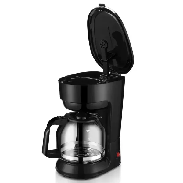 Black 12-Cup Coffee Maker Auto Keep Warm Function Indicator Light Dishwasher-Safe Easy Clean Shelf-Stable Smooth Rich Satisfying - Image 6