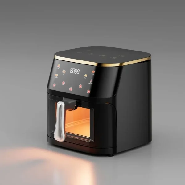 10L Electric Air Fryer Stainless Steel Visible Large Capacity Oil-free 360°Baking Convection Oven Household Kitchen Appliances - Image 7