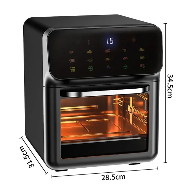 10L Electric Air Fryer Large Capacity Convection Oven Deep Fryer Without Oil Kitchen 360°Baking Viewable Window Home Appliance - Image 6