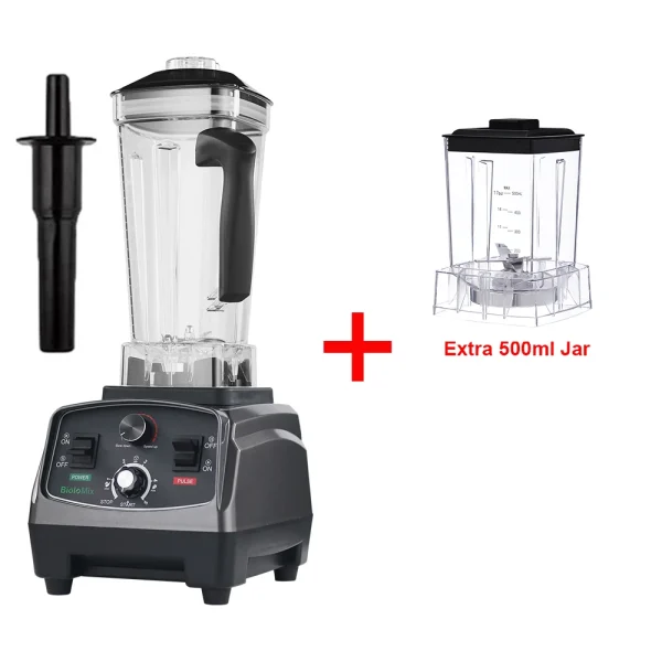 BioloMix 3HP 2200W Heavy Duty Grade Timer Blender Mixer Juicer Fruit Food Processor Ice Smoothies BPA Free 2L Jar - Image 12