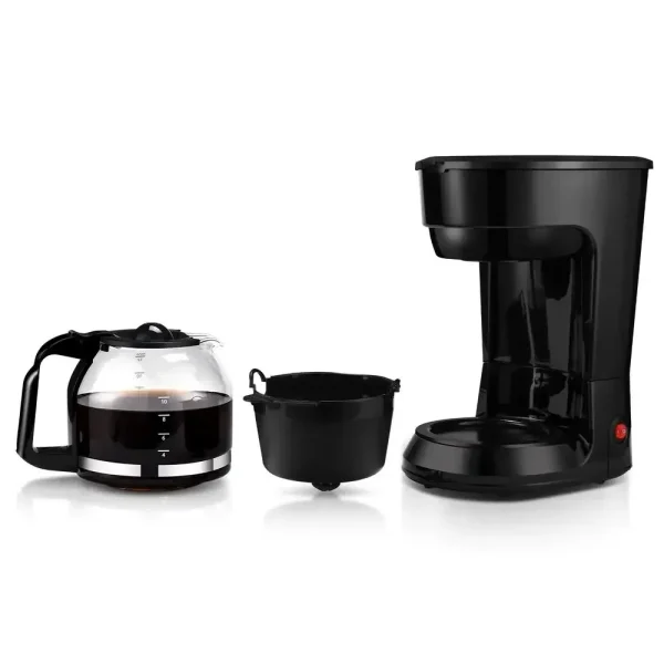 Black 12-Cup Coffee Maker Auto Keep Warm Function Indicator Light Dishwasher-Safe Easy Clean Shelf-Stable Smooth Rich Satisfying - Image 4