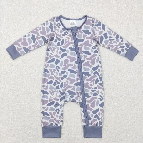 In Stock Christmas Dog Print Bamboo Fabric Soft Baby Boy Clothes Newborn Baby Zip Romper Sleepers Infant Cute Clothes New Design - Image 5