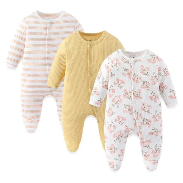 3PCS/Set Autumn Unisex Baby Rompers Cotton Soft Newborn Boy Girl Jumpsuit 2023 Infant Winter Onesies Clothes - Image 19