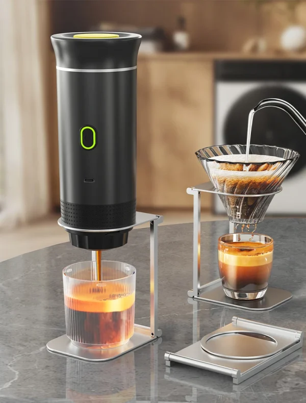 Wireless Electric Portable Espresso Coffee Machine for Car & Home Camping Coffee Maker 3-in-1 Capsule Powder Travel Coffee Maker - Image 6