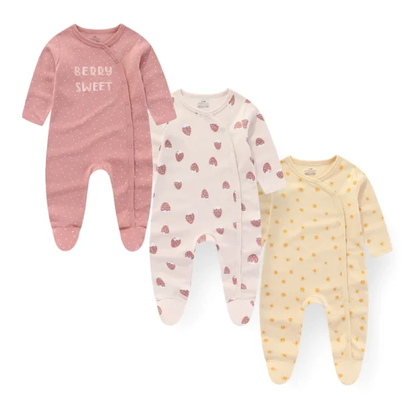 3PCS/Set Autumn Unisex Baby Rompers Cotton Soft Newborn Boy Girl Jumpsuit 2023 Infant Winter Onesies Clothes - Image 3