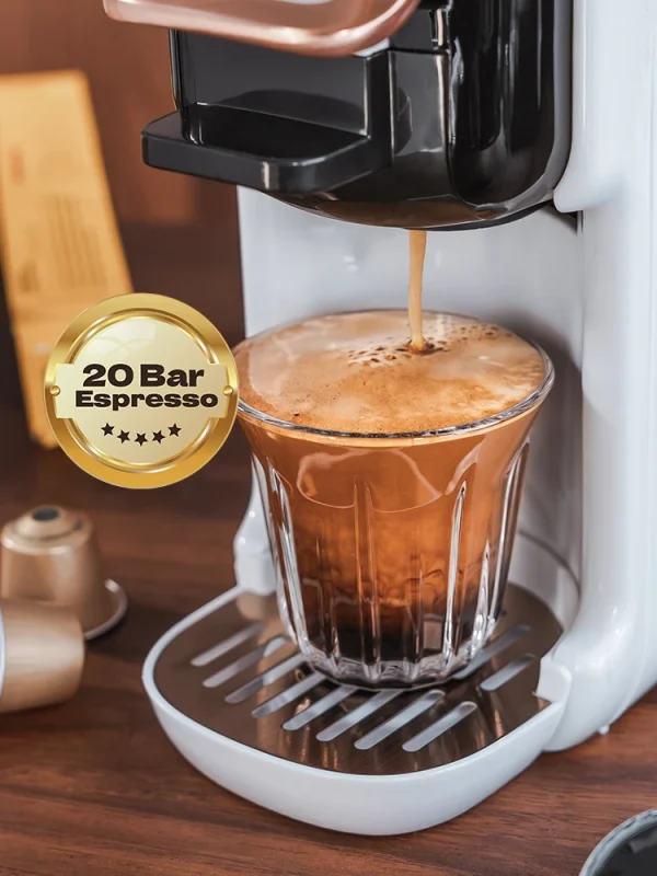 HiBREW Multiple Capsule Coffee Machine, Hot/Cold Dolce Gusto Milk Nespresso Capsule ESE Pod Ground Coffee Cafeteria 20Bar 5 in 1 - Image 3
