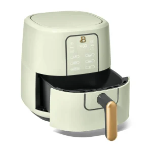 Beautiful 3 Qt Air Fryer with TurboCrisp Technology, for Fast and Even Cooking, by Drew Barrymore, 4 Preset Functions