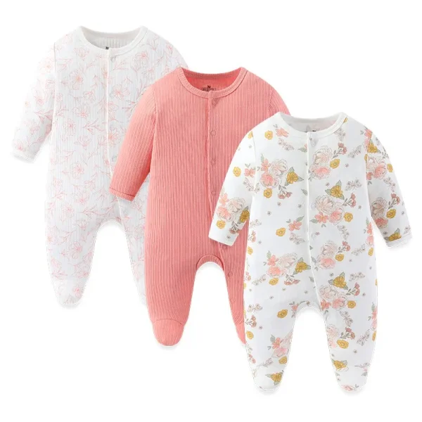 3PCS/Set Autumn Unisex Baby Rompers Cotton Soft Newborn Boy Girl Jumpsuit 2023 Infant Winter Onesies Clothes - Image 14