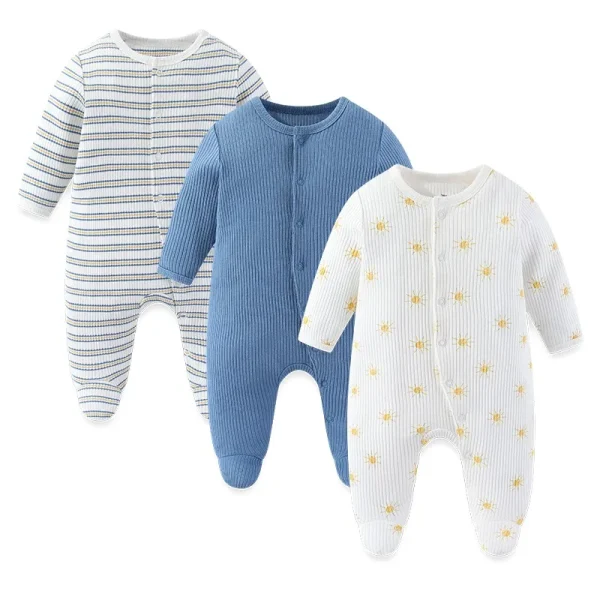 3PCS/Set Autumn Unisex Baby Rompers Cotton Soft Newborn Boy Girl Jumpsuit 2023 Infant Winter Onesies Clothes - Image 8
