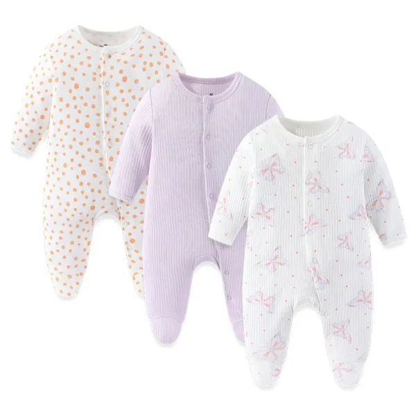 3PCS/Set Autumn Unisex Baby Rompers Cotton Soft Newborn Boy Girl Jumpsuit 2023 Infant Winter Onesies Clothes - Image 12