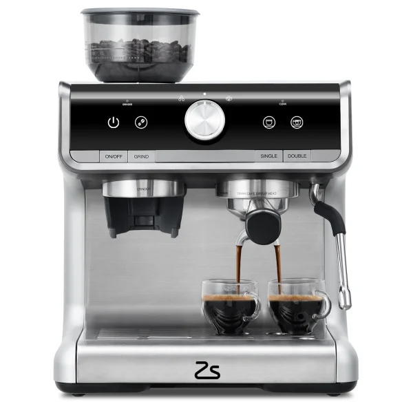 Espresso Machine with Grinder, Professional Espresso Maker with Milk Frother Steam Wand, 20 Bar Barista Cappuccino Machine,1450W - Image 8