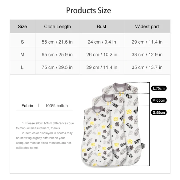 Baby Sleeping Bags Summer Thin Newborn Swaddle Blanket For 0-12Months Infant 100% Cotton Soft Newborn Wrapping 2-Ways Zipper - Image 6