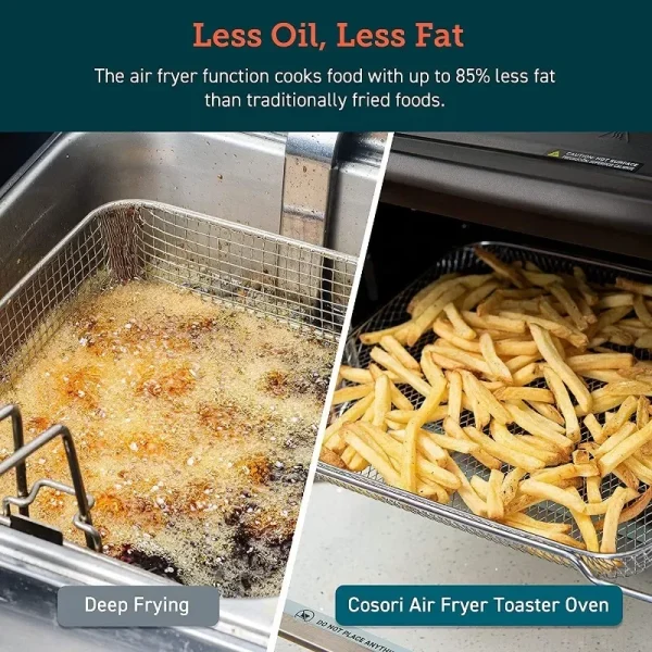 COSORI Smart 13-in-1 Air Fryer Toaster Oven Combo, Airfryer Rotisserie Sous Vide Convection Oven Countertop, Bake, Broil, Roast - Image 6