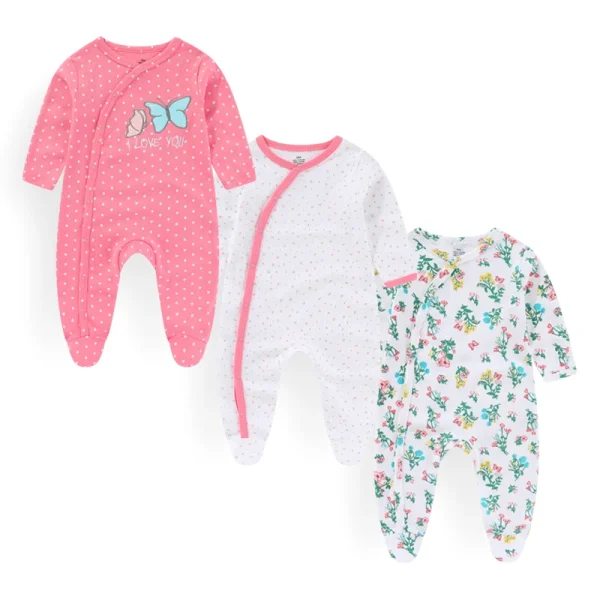 3PCS/Set Autumn Unisex Baby Rompers Cotton Soft Newborn Boy Girl Jumpsuit 2023 Infant Winter Onesies Clothes - Image 5