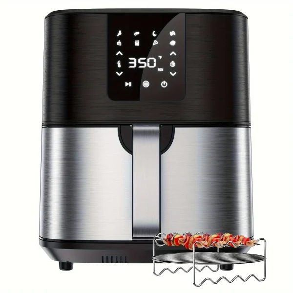 KitCook Large Air Fryer, 1500W 7QT AirFryer Cooker, Adjustable Temperature 100-400°F, 8 Presets Menu, Digital Touch Screen, Nons - Image 7
