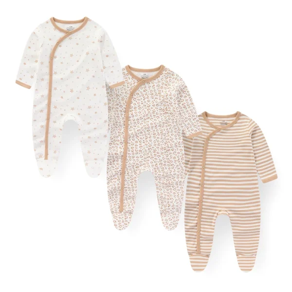 3PCS/Set Autumn Unisex Baby Rompers Cotton Soft Newborn Boy Girl Jumpsuit 2023 Infant Winter Onesies Clothes - Image 2