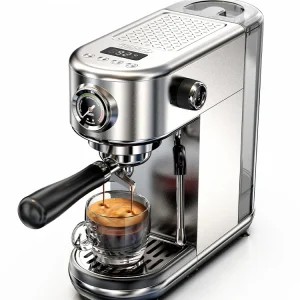 HiBREW 20Bar Semi Automatic Espresso Coffee Machine Temperature Adjustable Cold/Hot Super Slim Coffee Maker Cappuccino H10B