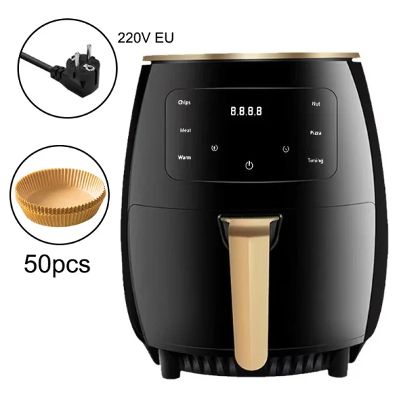 6L Air fryer Multi-functional intelligent touch screen oven Large capacity Electro mechanical  deep fryer for home  airfryer - Image 7