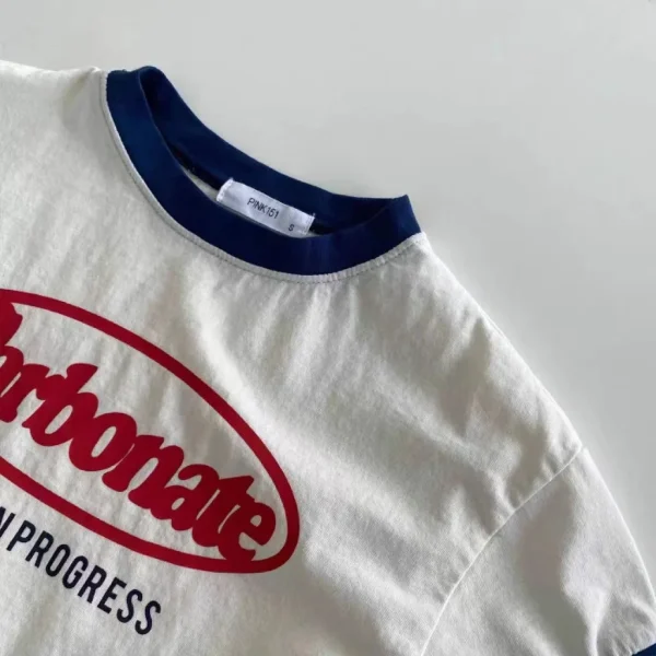 2024 New Fashion Letter Print Baby Short Sleeve T Shirts Infant Casual Tops Children Loose Tee Toddler Boy Girl Summer T Shirt - Image 6