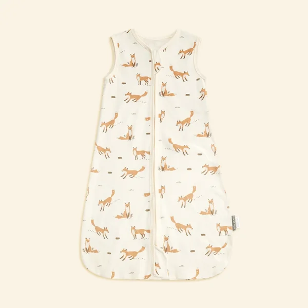 0-24 Months Baby Sleeping Bag Summer Thin Layer Sleep Sacks 0.5Tog One-Piece Sleepwear Beige Wheat Printed Anti-Kick Blanket - Image 10