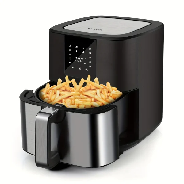 KitCook Large Air Fryer, 1500W 7QT AirFryer Cooker, Adjustable Temperature 100-400°F, 8 Presets Menu, Digital Touch Screen, Nons - Image 2